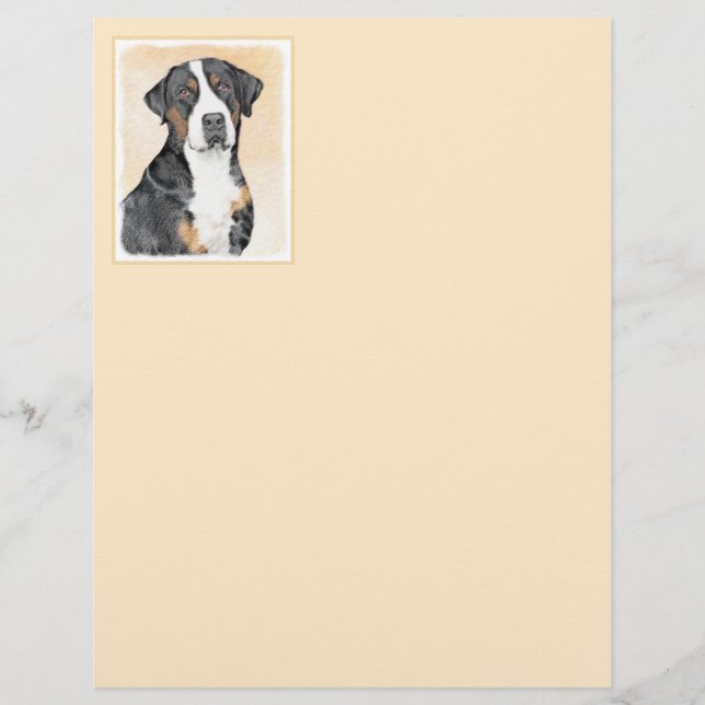 Greater Swiss Mountain Dog Painting - Original Art (Front)