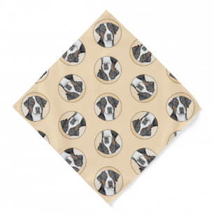 Greater Swiss Mountain Dog Painting Original Art Bandana