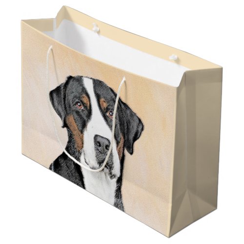 Greater Swiss Mountain Dog Painting _ Original Art Large Gift Bag