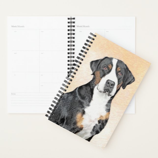 Greater Swiss Mountain Dog Painting - Original Art Planner (Display)