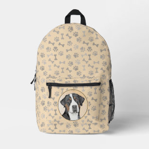 Greater Swiss Mountain Dog Painting - Original Art Printed Backpack