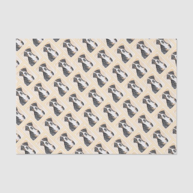 Greater Swiss Mountain Dog Painting - Original Art Tissue Paper (Front)