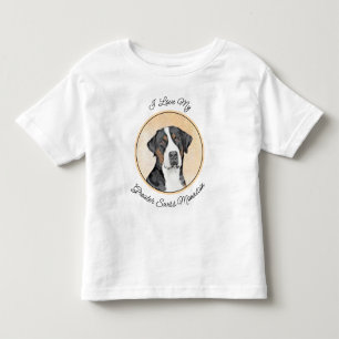 Greater Swiss Mountain Dog Painting - Original Art Toddler T-shirt