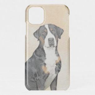 Greater Swiss Mountain Dog Painting - Original Art iPhone 11 Case