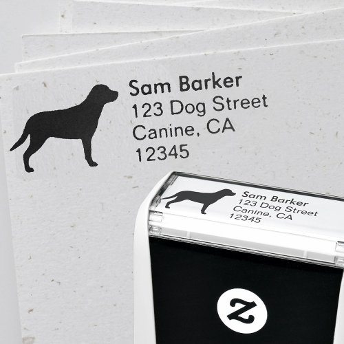 Greater Swiss Mountain Dog Return Address Self_inking Stamp