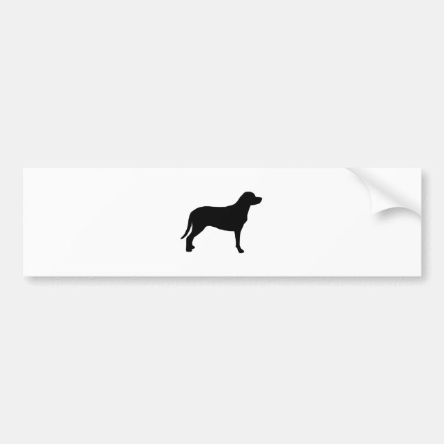 greater swiss mountain dog silhouette bumper sticker (Front)