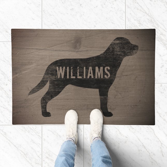 Greater Swiss Mountain Dog Silhouette Swissy Doormat (Indoor)