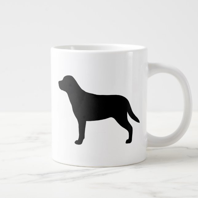 Greater Swiss Mountain Dog Swissy Silhouettes Large Coffee Mug (Right)
