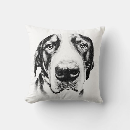 Greater Swiss Mountain Dog Throw Pillow