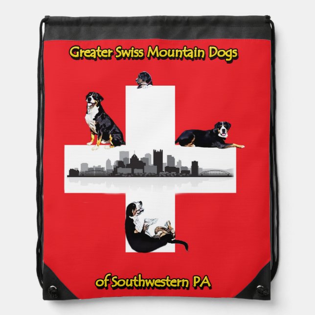 Greater Swiss Mountain Dogs of SWPA Backpack (Front)