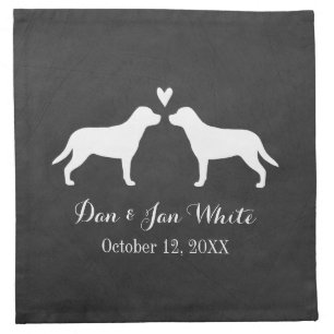Greater Swiss Mountain Dogs Wedding Couple Cloth Napkin