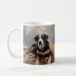 Greater Swiss Mountain in Autumn Leaves Fall Coffee Mug