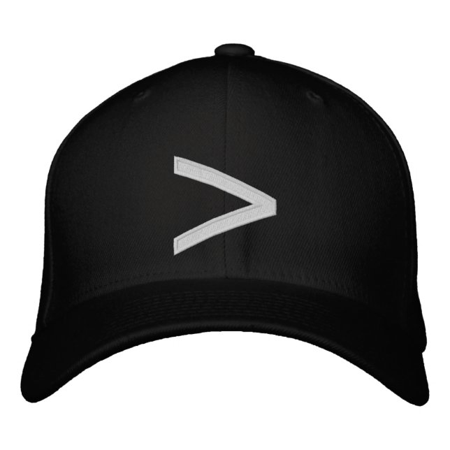 Greater Than Sign Hat (Front)