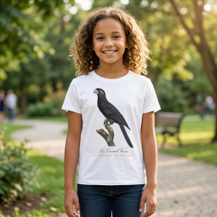 Greater Vasa Parrot, Coracopsis Vasa Illustration T-Shirt