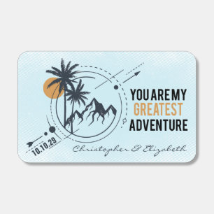 Greatest Adventure Monogrammed Wedding Matchboxes