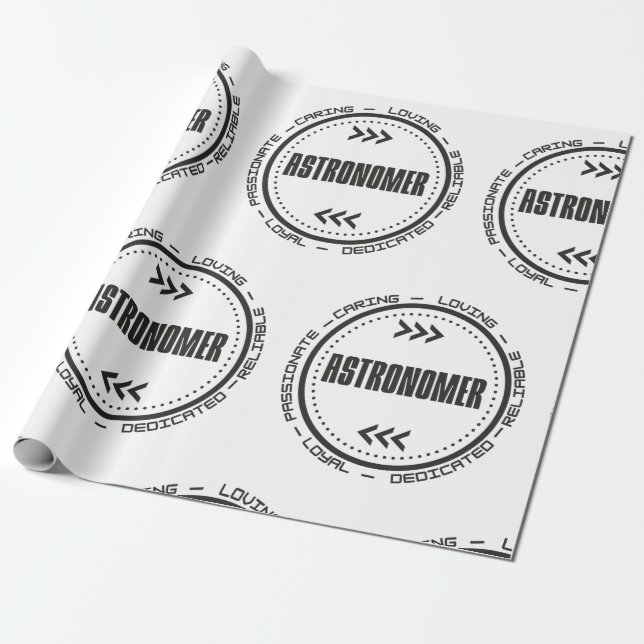 Greatest Astronomer Wrapping Paper (Unrolled)