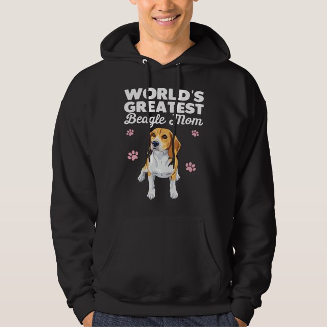 Greatest Beagle Mom Ever Beagle Dog Hoodie (Front)