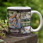 Greatest Blessings Quote 12 Photo Rustic Wood Coffee Mug<br><div class="desc">Create your Own Photo Mug using 6 or 12 of your favorite photos to create a unique photo collage. The design has a mom quote printed on both sides, which you can edit. It currently reads "My Greatest Blessings Call Me Mom" and you can customize this to Mama, Momma or...</div>