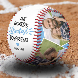 Greatest Boyfriend Photo Baseball Gift
