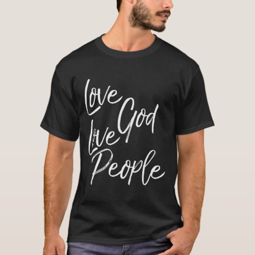 Greatest Commandment Christian Gift Love God Love  T_Shirt