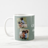 Greatest dad 3 photo collage Father's Day Coffee Mug (Left)