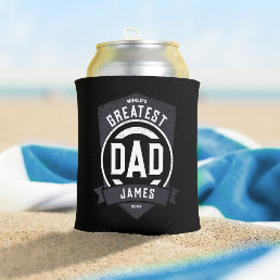 Greatest Dad Ever Modern Father&#39;s Day Gift Can Cooler
