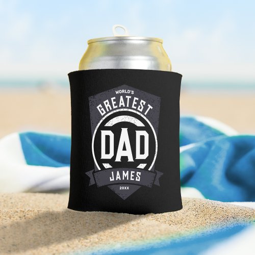 Greatest Dad Ever Modern Fathers Day Gift Can Cooler