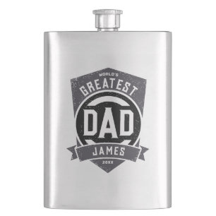 Greatest Dad Ever Modern Father's Day Gift Flask