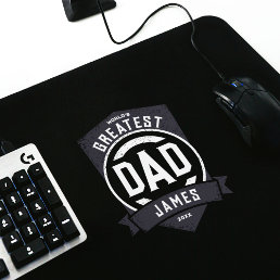 Greatest Dad Ever Modern Father&#39;s Day Gift Mouse Pad