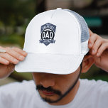 Greatest Dad Ever Modern Father's Day Gift Trucker Hat<br><div class="desc">World's greatest dad ever modern typography design in gray,  black and white,  bold and simple,  great custom gift for dad on father's day,  birthday,  etc.  
Custom it with your own words and color.</div>