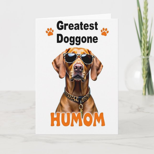 Greatest Dog Humom Illustration Card (Front)