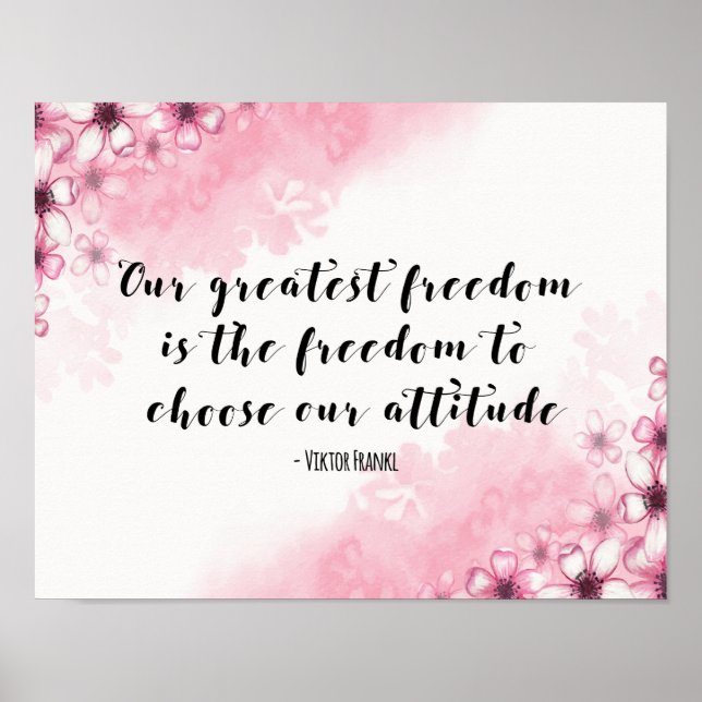 Greatest Freedom Quote Art print (Front)