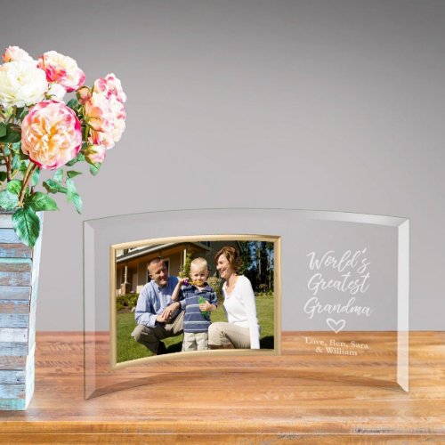 Greatest Grandma Engraved Glass Picture Frame