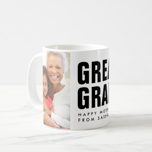 Greatest Grandma Mothers Day Photo Coffee Mug