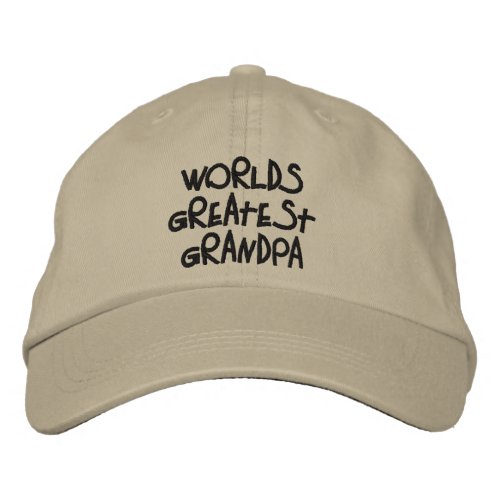 Greatest Grandpa Embroidered Hat