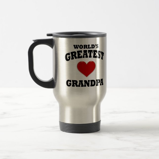Greatest Grandpa Travel Mug (Left)
