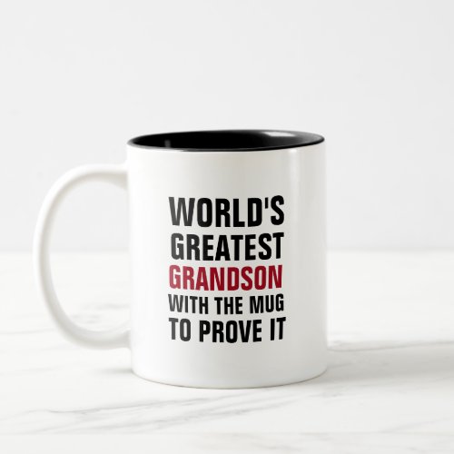 Greatest Grandson with the mug to prove it