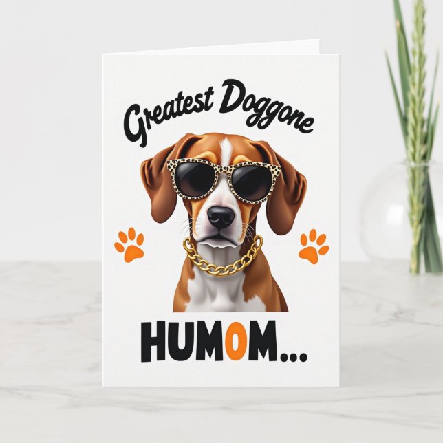 Greatest Humom Dog Card (Front)