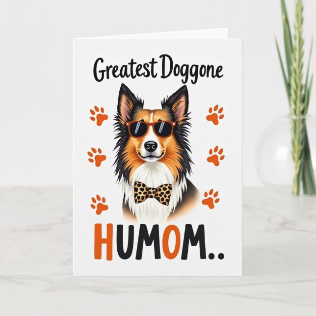 Greatest Humom Dog Paw Card (Front)