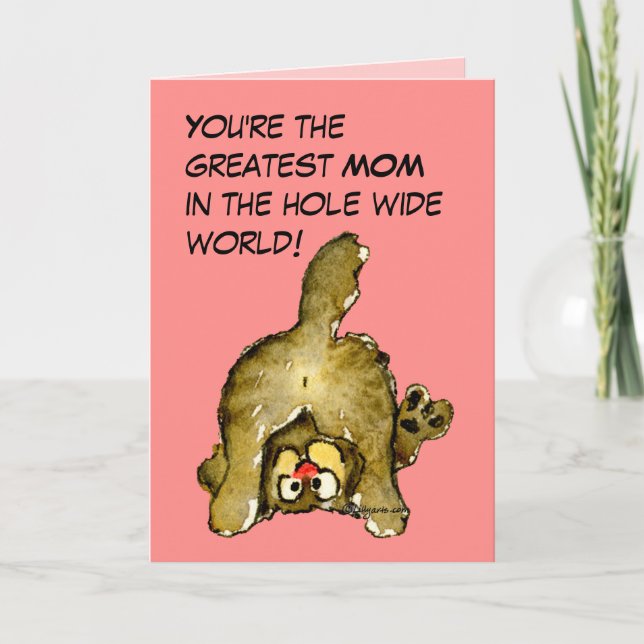 Greatest Mom Cat Card (Front)
