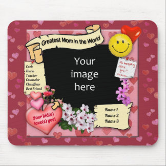 Greatest Mom (customizable) Photo-Frame Mouse Pad
