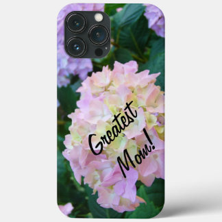 Greatest Mom! iPhone cases skins Hydrangea Flowers