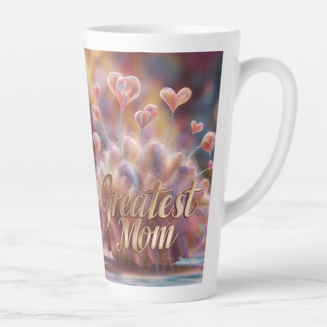 Greatest Mom  Latte Mug (Right)