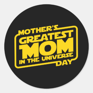 Greatest Mom - Small, Classic Round Sticker