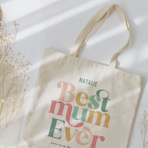 Greatest Mum multi photo elegant stylish Tote Bag