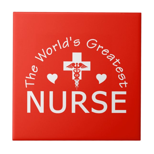 Greatest Nurse tile, customizable Tile (Front)
