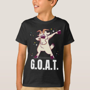 Greatest Of All Time G.o.a.t. Funny Goat Dab Danci T-Shirt