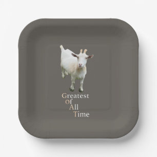 Greatest of all time Goat Paper Plates