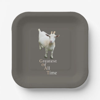 Greatest of all time Goat Paper Plates