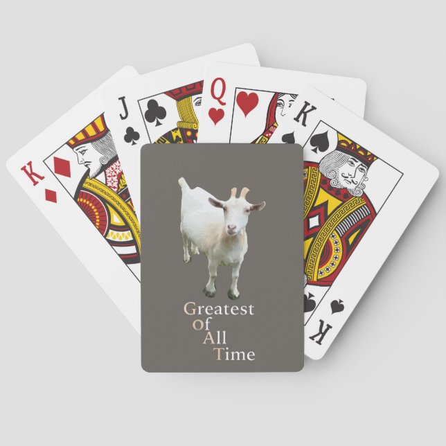 Greatest of all time Goat Poker Cards (Back)